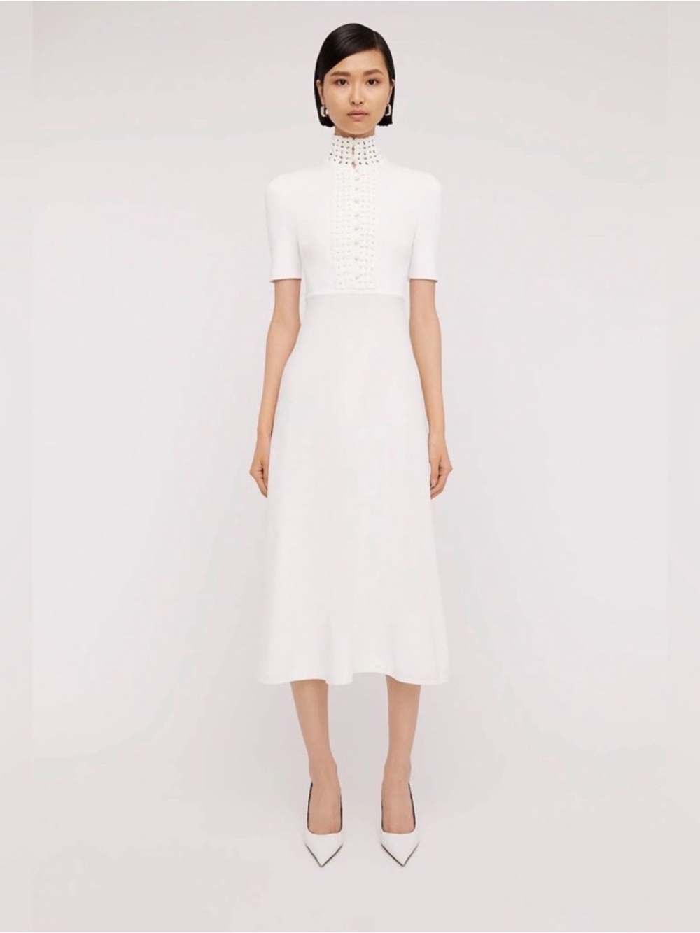 Scanlan Theodore Crepe Knit Daisy Soft Dress Size Small